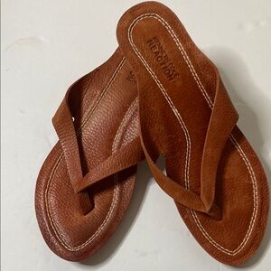 Kenneth Cole Tan Leather Sandals